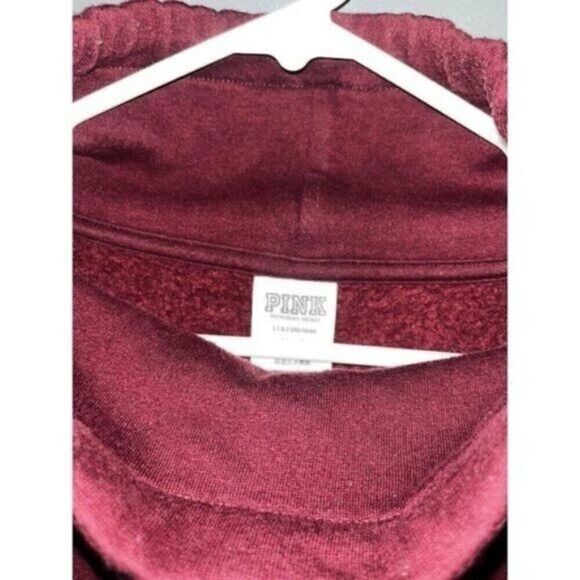 Pink Cowl Neck Drawstring Graphic Sweater - Picture 3 of 4